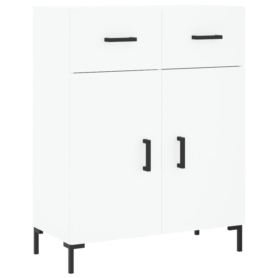 Hoge Kast 69,5X34X180 Cm Bewerkt Hout Wit