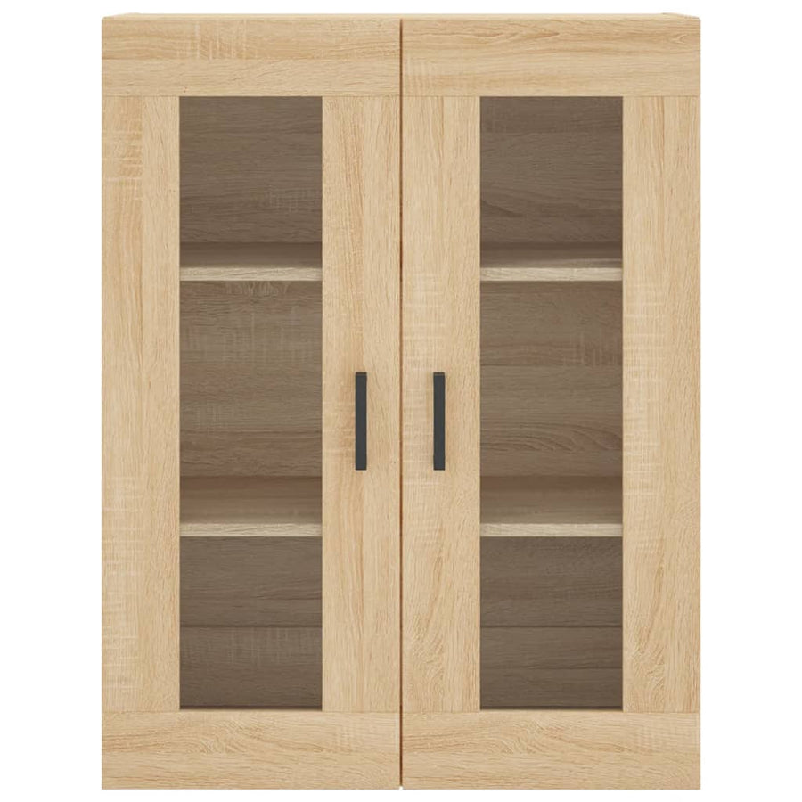 Hoge Kast 69,5X34X180 Cm Bewerkt Hout Kleurig Sonoma eiken
