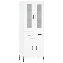 Hoge Kast 69,5X34X180 Cm Bewerkt Hout Wit