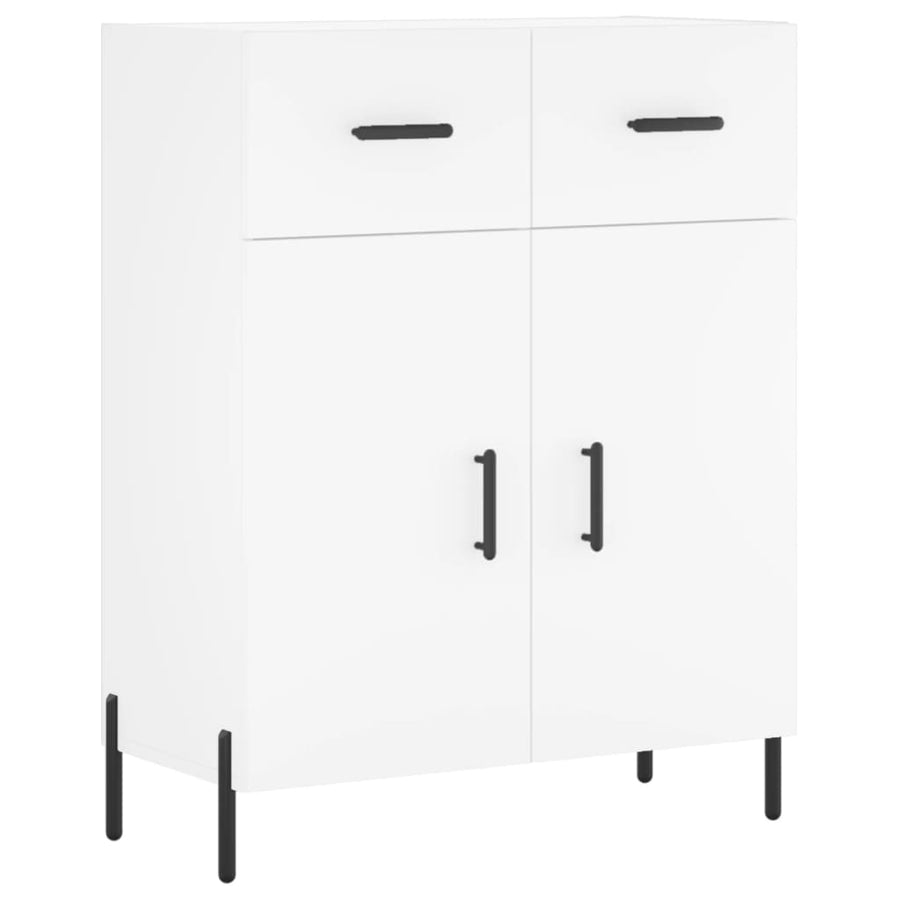 Hoge Kast 69,5X34X180 Cm Bewerkt Hout Wit