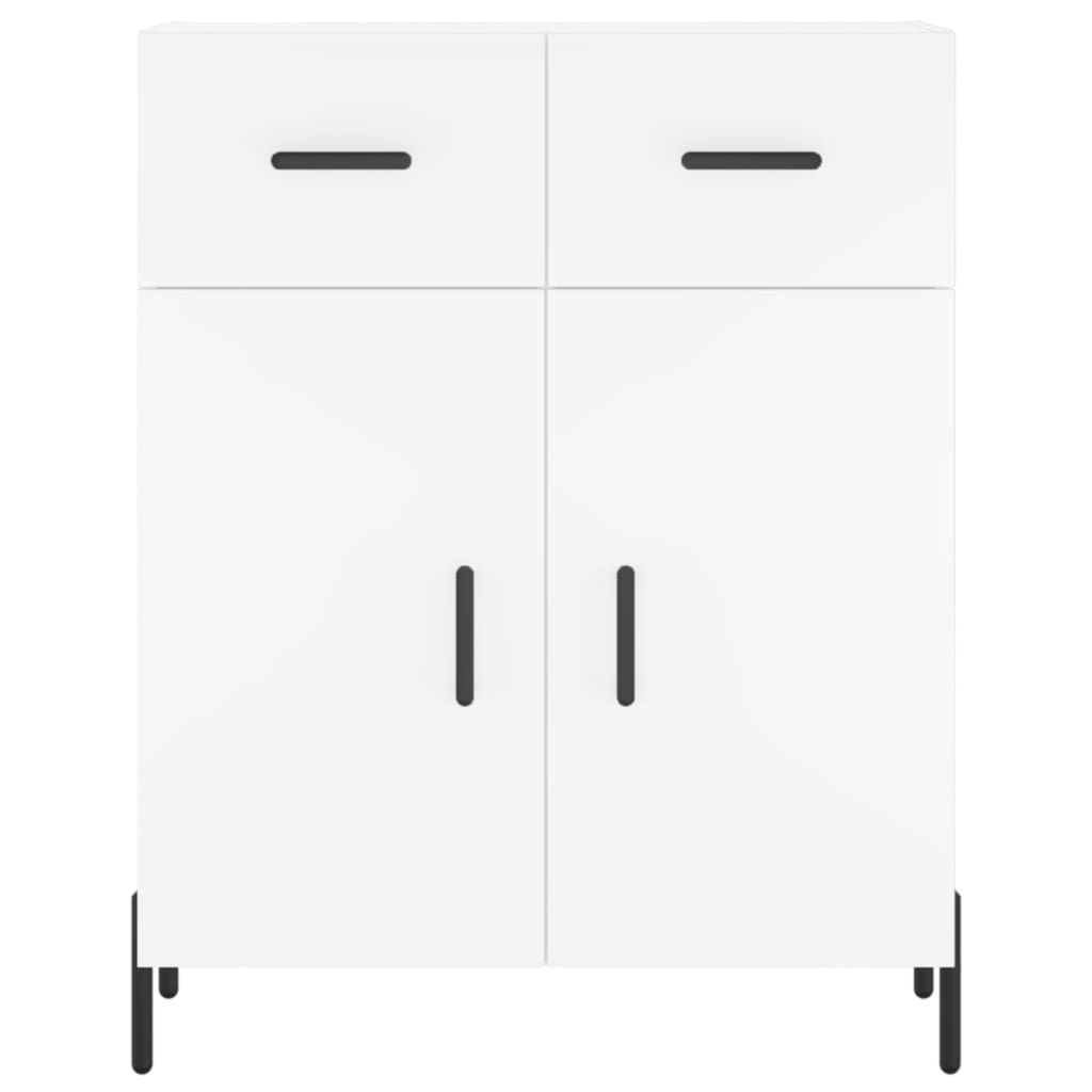 Hoge Kast 69,5X34X180 Cm Bewerkt Hout Wit