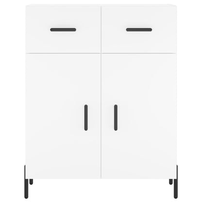 Hoge Kast 69,5X34X180 Cm Bewerkt Hout Wit