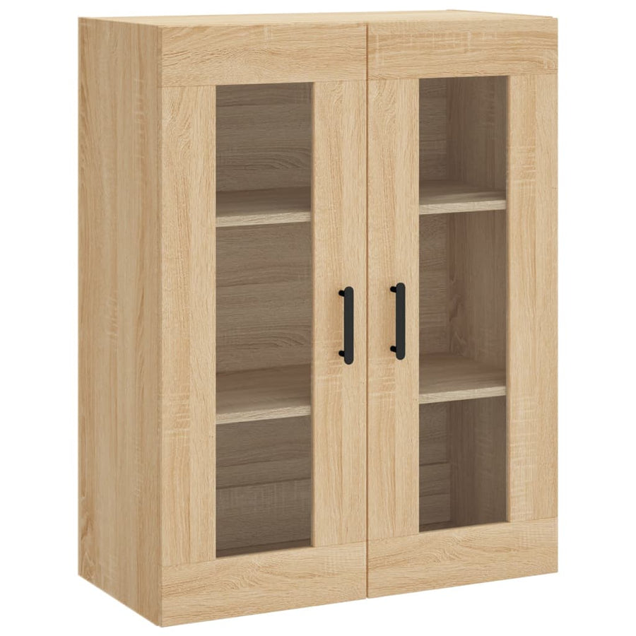 Hoge Kast 69,5X34X180 Cm Bewerkt Hout Kleurig Sonoma eiken