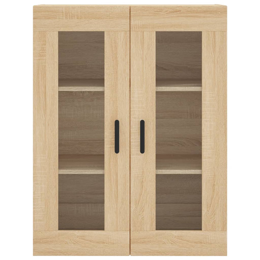 Hoge Kast 69,5X34X180 Cm Bewerkt Hout Kleurig Sonoma eiken