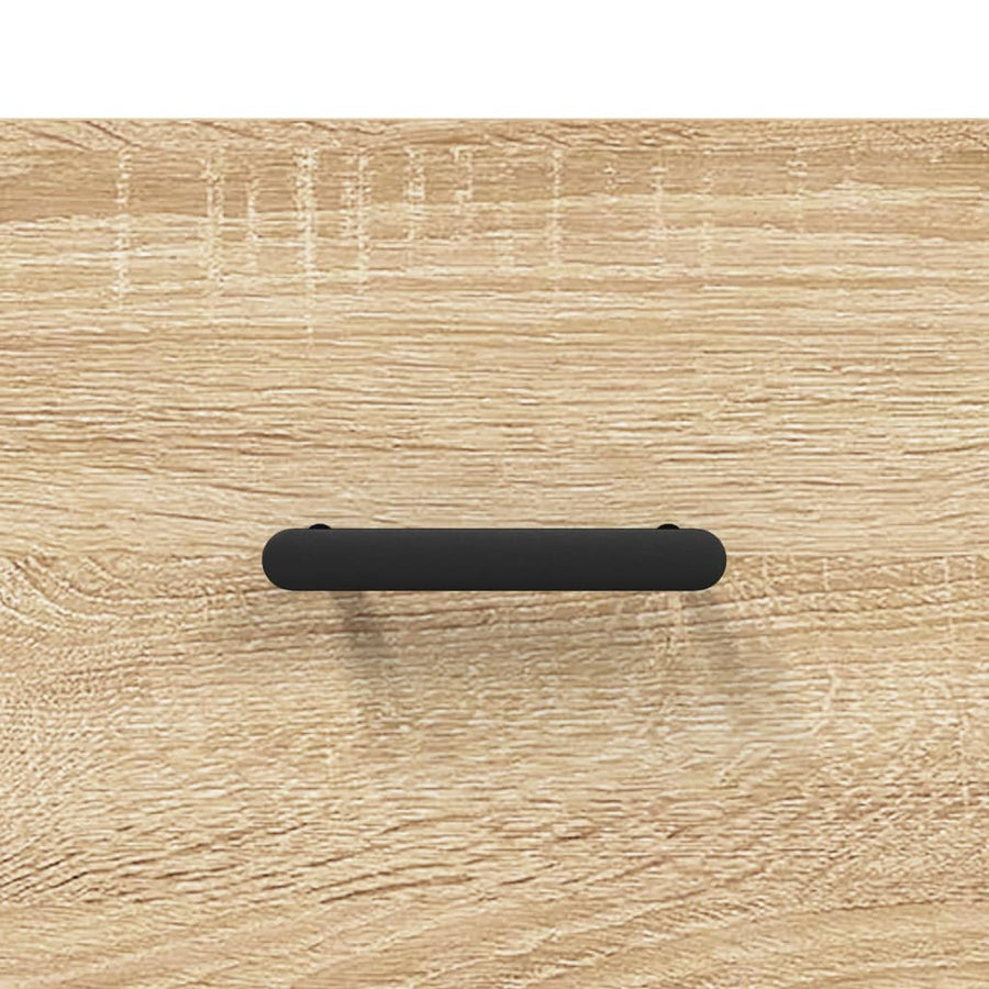 Hoge Kast 69,5X34X180 Cm Bewerkt Hout Kleurig Sonoma eiken
