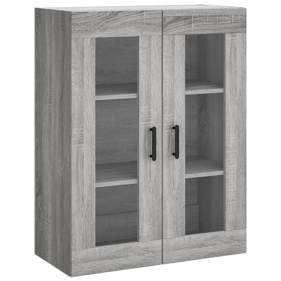 Hoge Kast 69,5X34X180 Cm Bewerkt Hout Grijs Sonoma Eikenkleurig