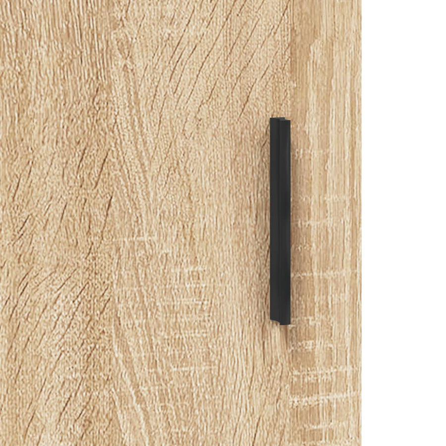 Hoge Kast 69,5X34X180 Cm Bewerkt Hout Kleurig Sonoma eiken