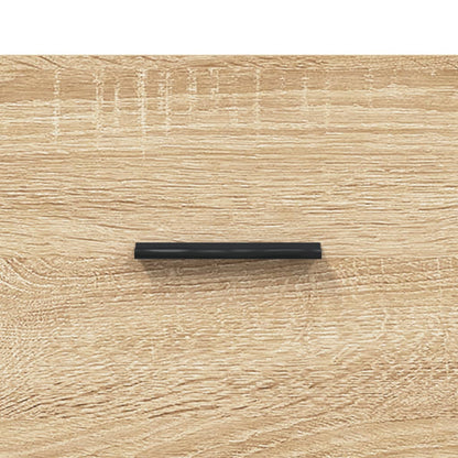 Hoge Kast 69,5X34X180 Cm Bewerkt Hout Kleurig Sonoma eiken