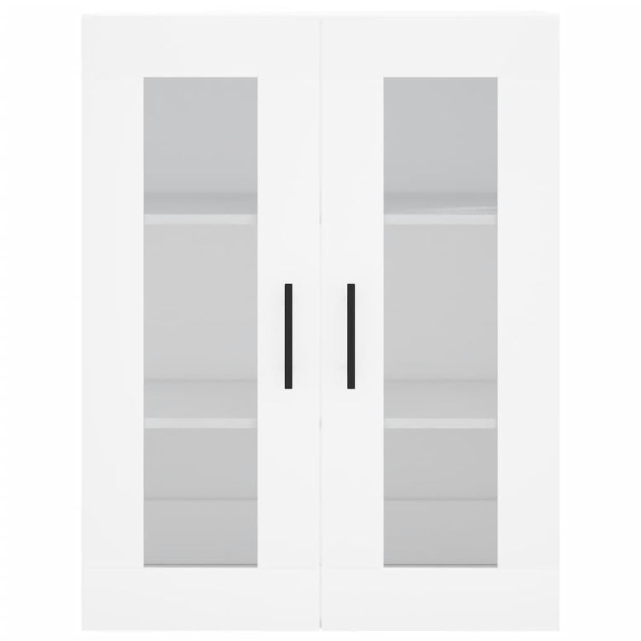 Hoge Kast 69,5X34X180 Cm Bewerkt Hout Wit