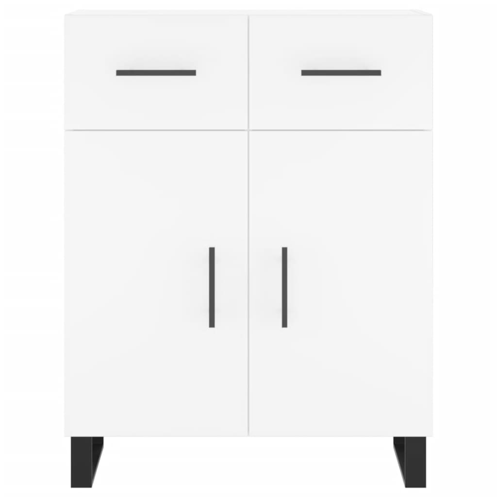 Hoge Kast 69,5X34X180 Cm Bewerkt Hout Wit