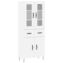 Hoge Kast 69,5X34X180 Cm Bewerkt Hout Wit