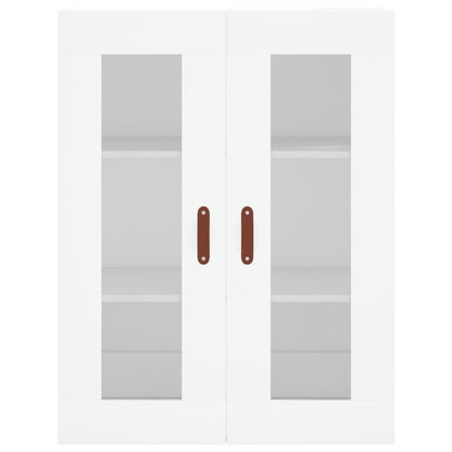 Hoge Kast 69,5X34X180 Cm Bewerkt Hout Wit