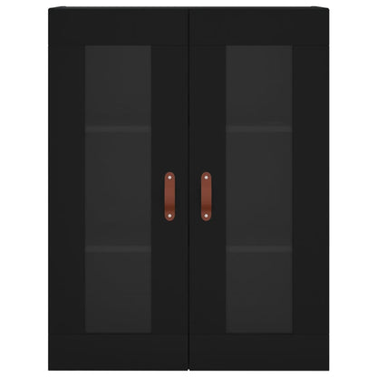 Hoge Kast 69,5X34X180 Cm Bewerkt Hout Zwart