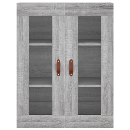 Hoge Kast 69,5X34X180 Cm Bewerkt Hout Grijs Sonoma Eikenkleurig