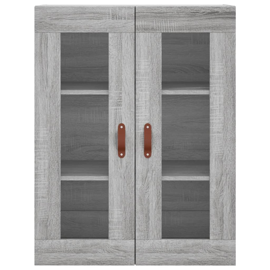 Hoge Kast 69,5X34X180 Cm Bewerkt Hout Grijs Sonoma Eikenkleurig
