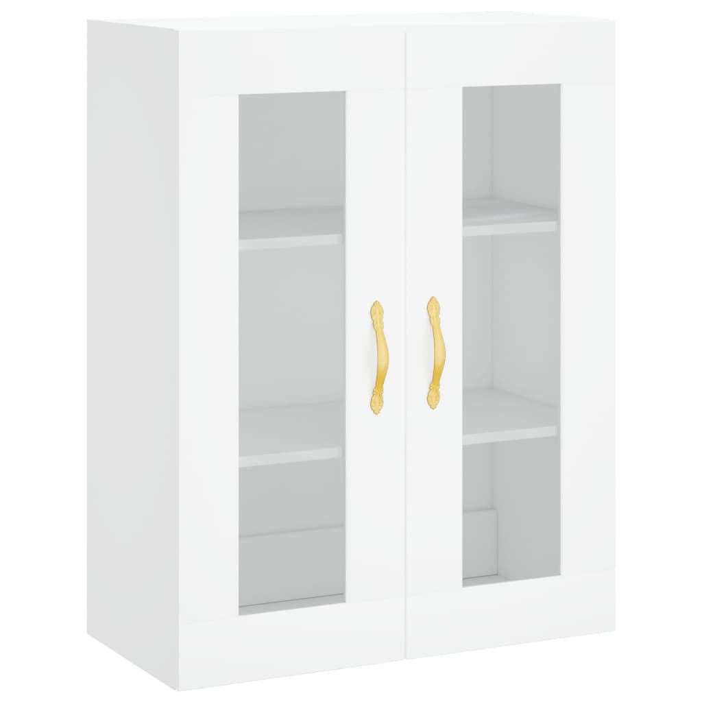 Hoge Kast 69,5X34X180 Cm Bewerkt Hout Wit