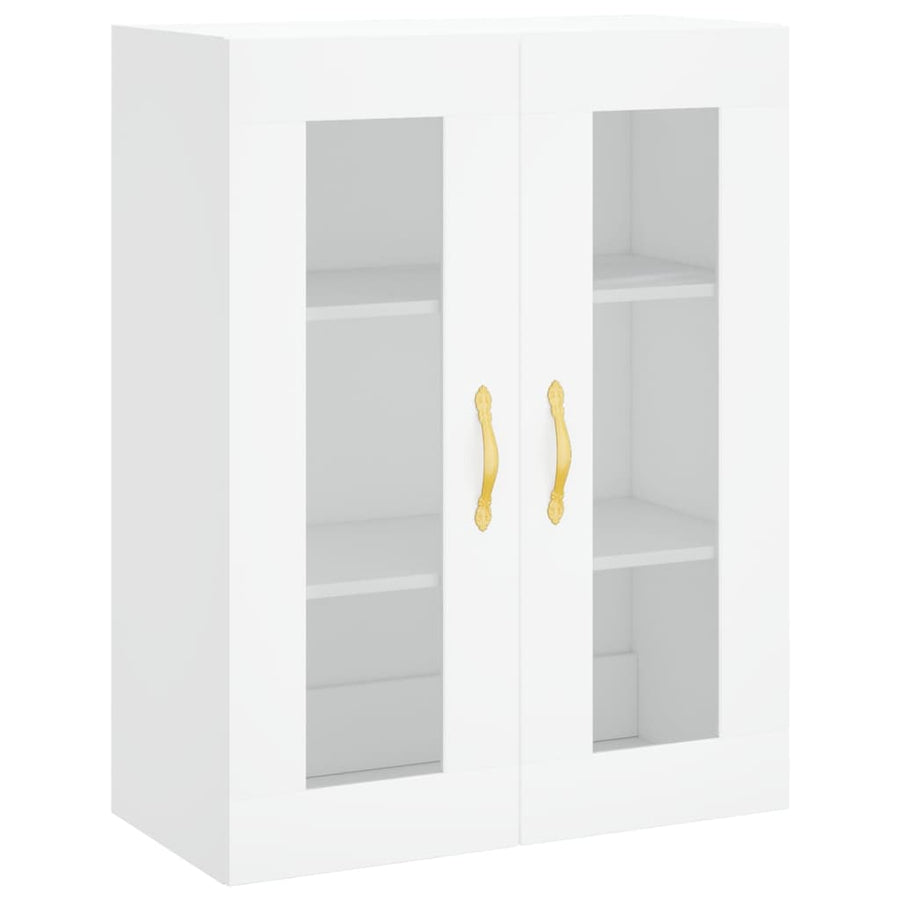Hoge Kast 69,5X34X180 Cm Bewerkt Hout Wit