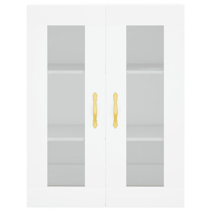Hoge Kast 69,5X34X180 Cm Bewerkt Hout Wit