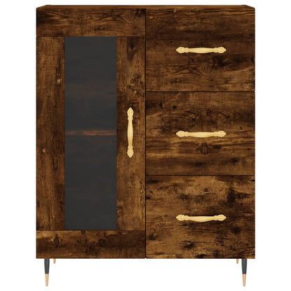 Hoge Kast 69,5X34X180 Cm Bewerkt Hout Kleurig 1