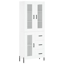 Hoge Kast 69,5X34X180 Cm Bewerkt Hout Wit