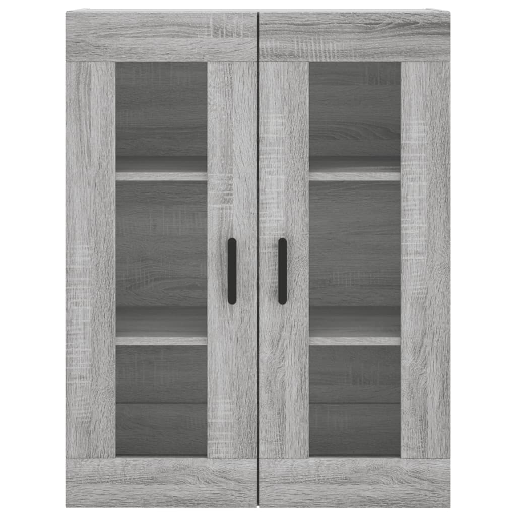 Hoge Kast 69,5X34X180 Cm Bewerkt Hout Grijs Sonoma Eikenkleurig