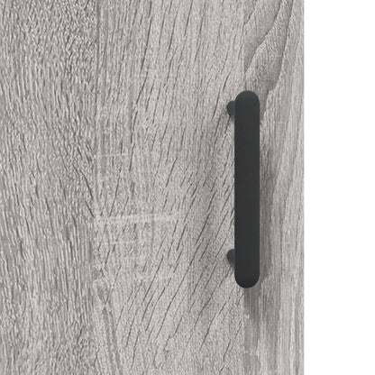 Hoge Kast 69,5X34X180 Cm Bewerkt Hout Grijs Sonoma Eikenkleurig