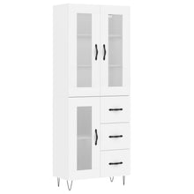 Hoge Kast 69,5X34X180 Cm Bewerkt Hout Wit