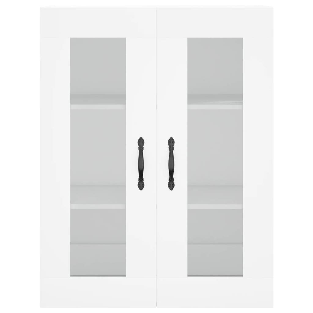 Hoge Kast 69,5X34X180 Cm Bewerkt Hout Wit
