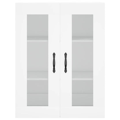 Hoge Kast 69,5X34X180 Cm Bewerkt Hout Wit