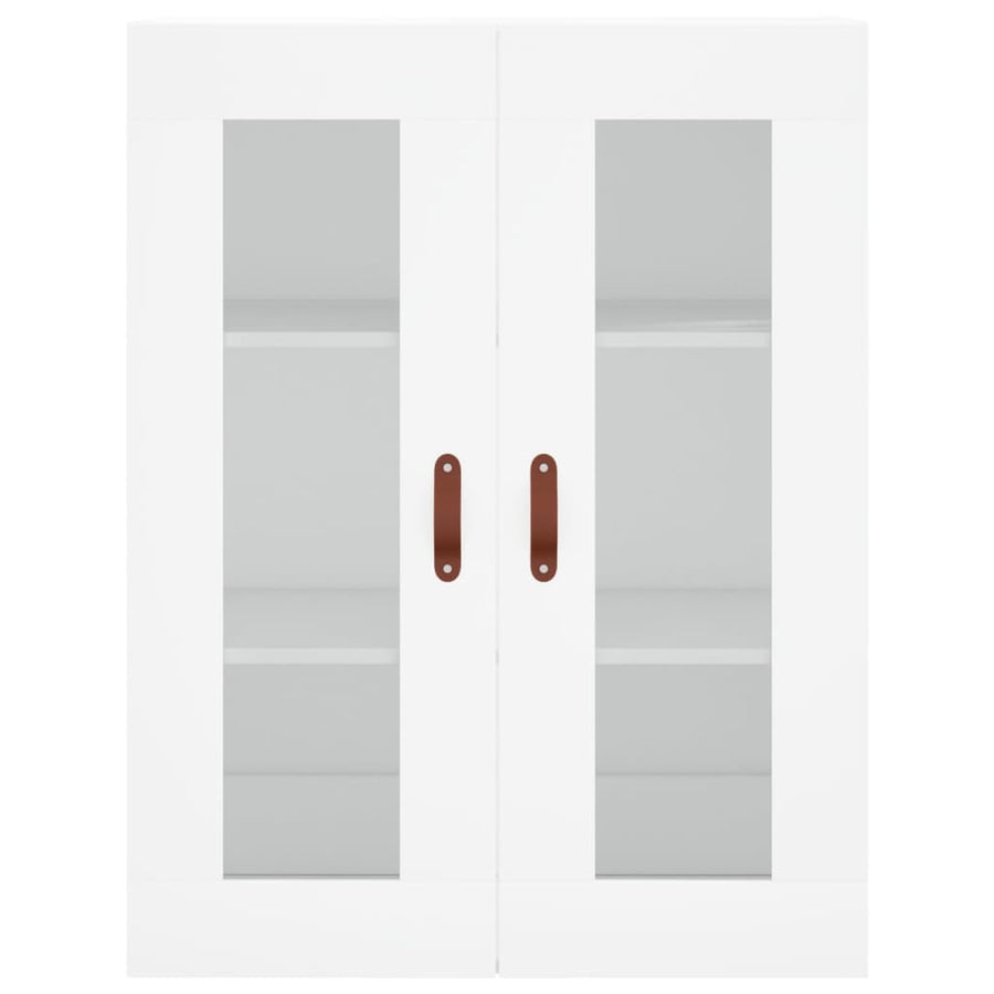 Hoge Kast 69,5X34X180 Cm Bewerkt Hout Wit