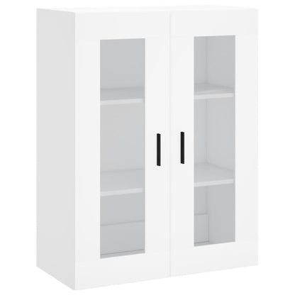 Hoge Kast 69,5X34X180 Cm Bewerkt Hout Wit