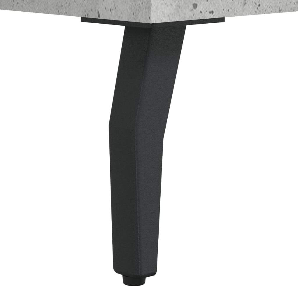 Hoge Kast 69,5X34X180 Cm Bewerkt Hout Betongrijs
