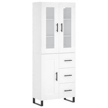 Hoge Kast 69,5X34X180 Cm Bewerkt Hout Wit