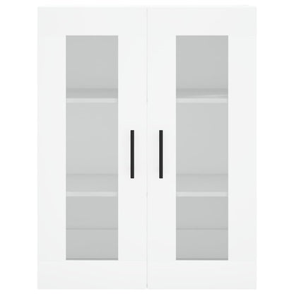 Hoge Kast 69,5X34X180 Cm Bewerkt Hout Wit