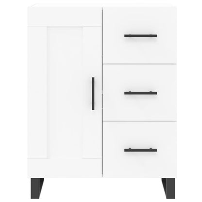 Hoge Kast 69,5X34X180 Cm Bewerkt Hout Wit
