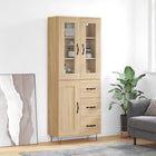 Hoge kast 69,5x34x80 cm bewerkt hout sonoma eiken