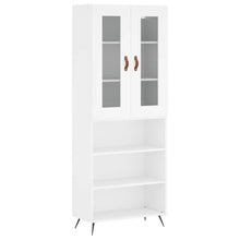 Hoge Kast 69,5X34X180 Cm Bewerkt Hout Wit