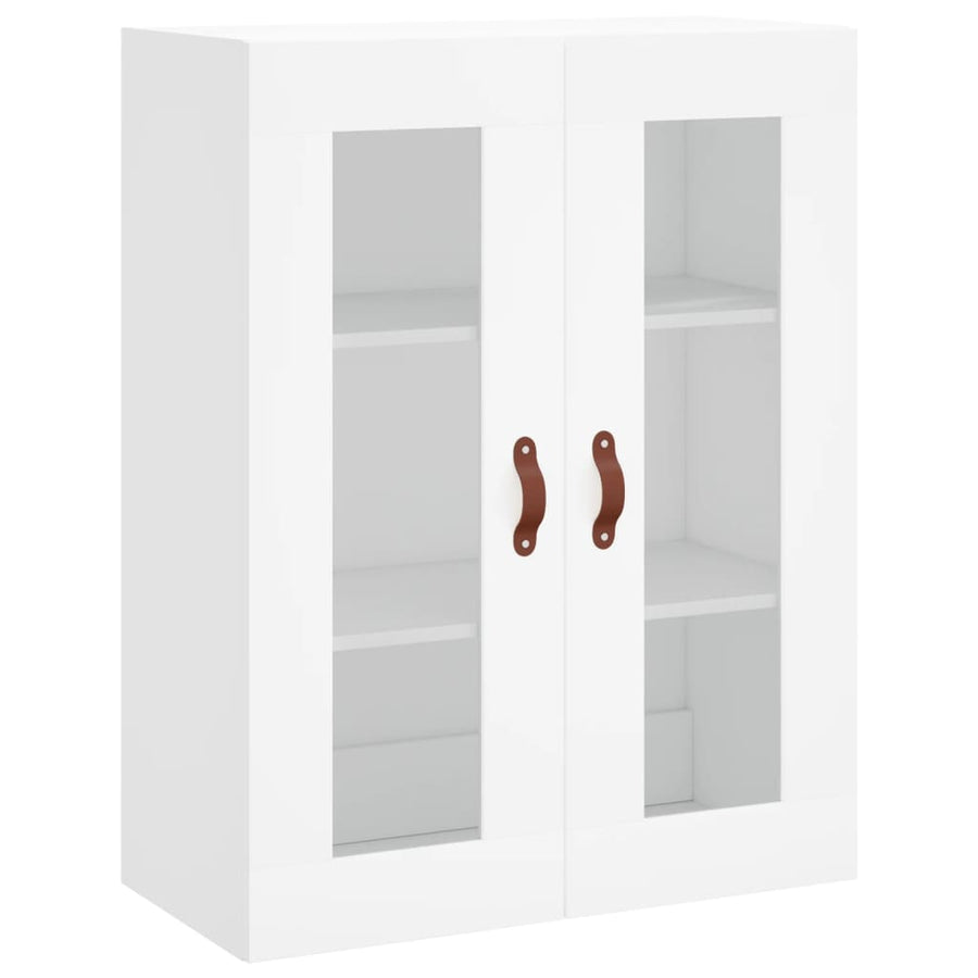 Hoge Kast 69,5X34X180 Cm Bewerkt Hout Wit