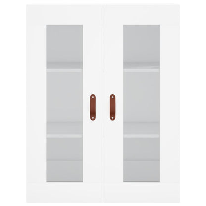 Hoge Kast 69,5X34X180 Cm Bewerkt Hout Wit