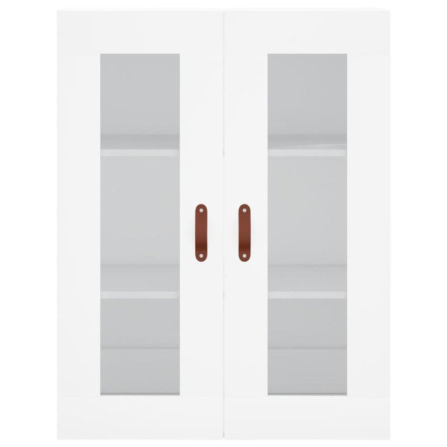 Hoge Kast 69,5X34X180 Cm Bewerkt Hout Wit