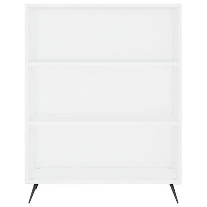 Hoge Kast 69,5X34X180 Cm Bewerkt Hout Wit