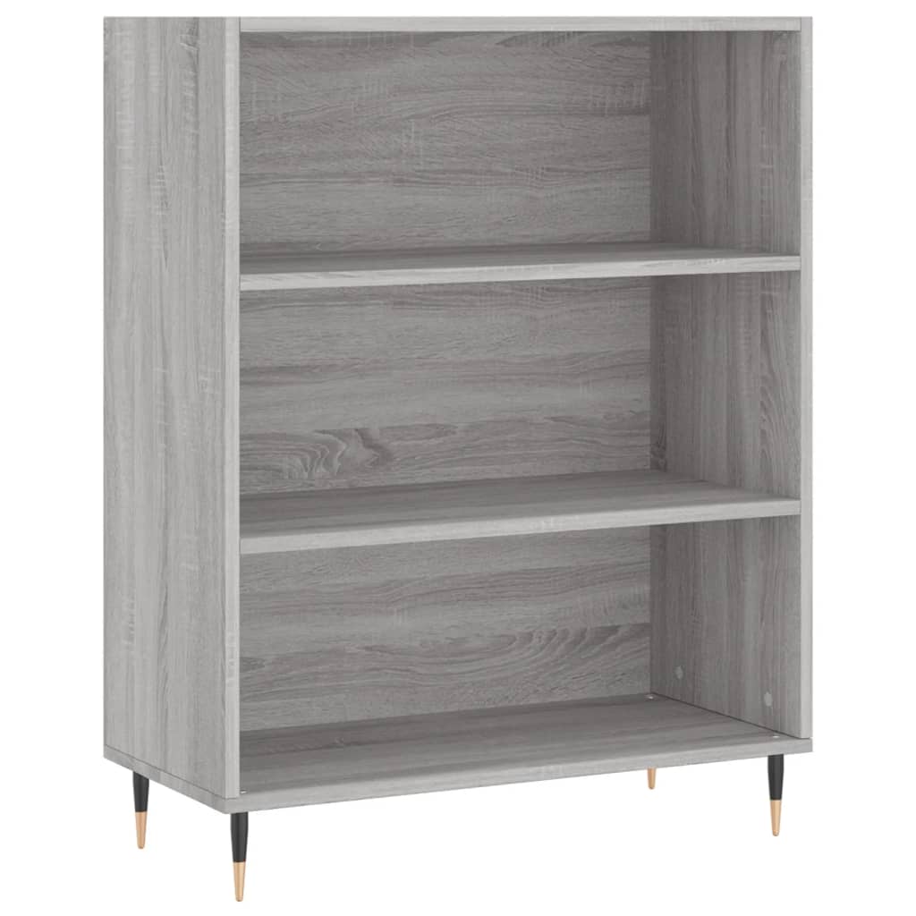 Hoge Kast 69,5X34X180 Cm Bewerkt Hout Grijs Sonoma Eikenkleurig