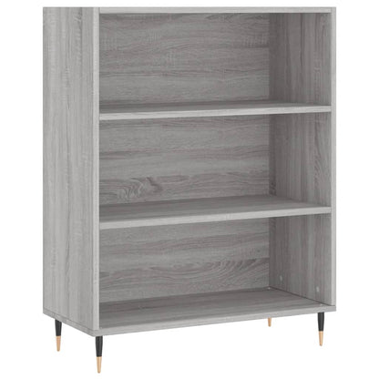 Hoge Kast 69,5X34X180 Cm Bewerkt Hout Grijs Sonoma Eikenkleurig