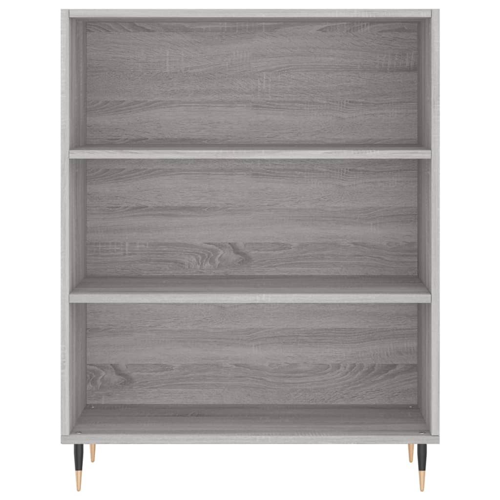 Hoge Kast 69,5X34X180 Cm Bewerkt Hout Grijs Sonoma Eikenkleurig