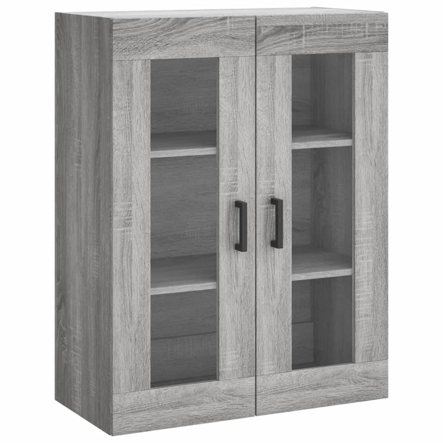 Hoge Kast 69,5X34X180 Cm Bewerkt Hout Grijs Sonoma Eikenkleurig