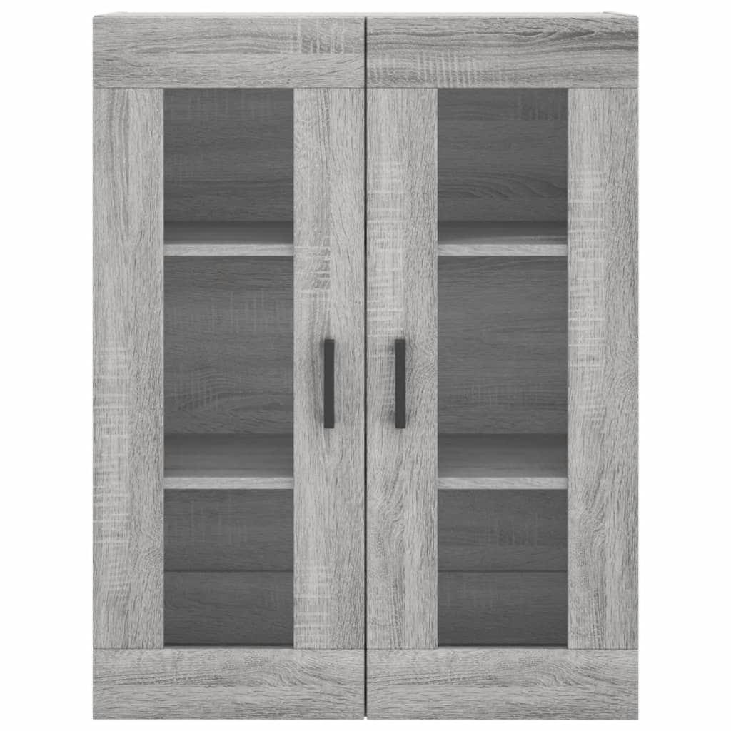 Hoge Kast 69,5X34X180 Cm Bewerkt Hout Grijs Sonoma Eikenkleurig