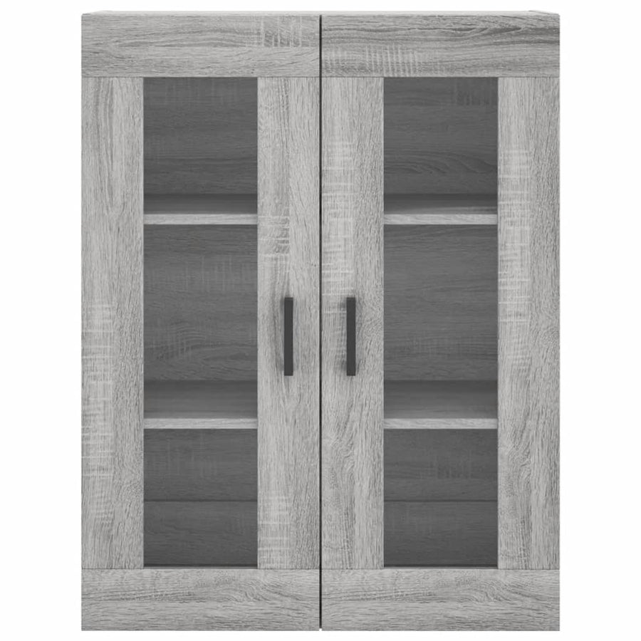 Hoge Kast 69,5X34X180 Cm Bewerkt Hout Grijs Sonoma Eikenkleurig