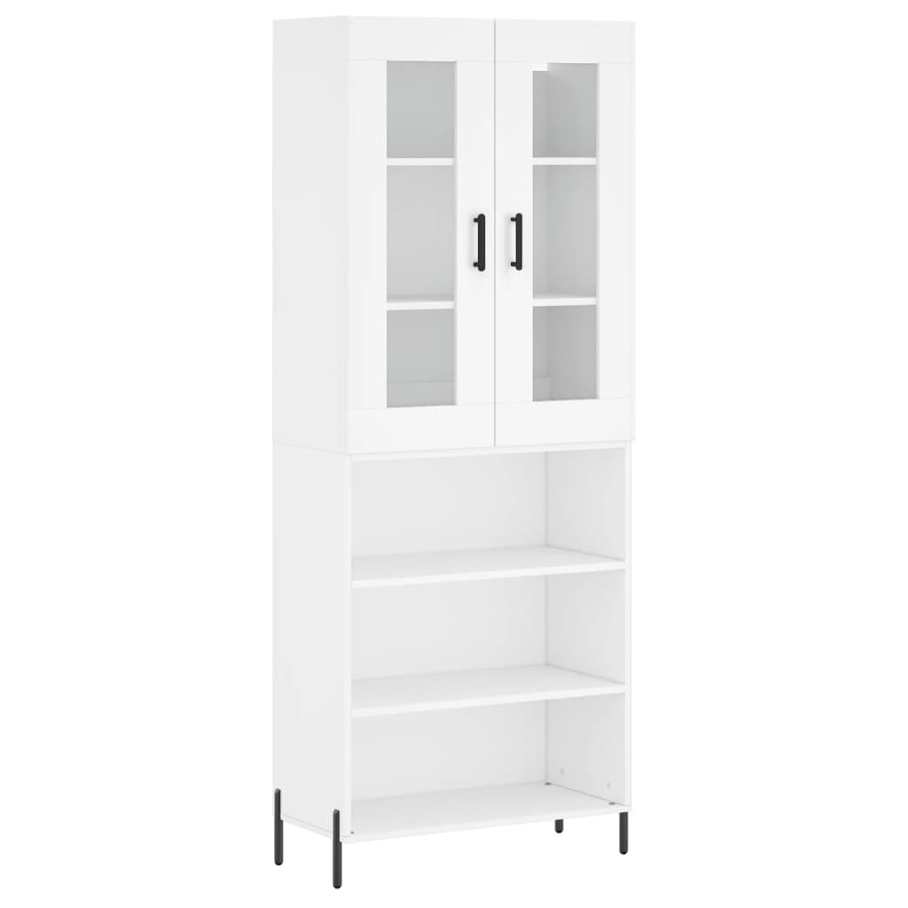Hoge Kast 69,5X34X180 Cm Bewerkt Hout Wit