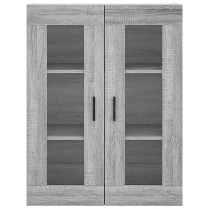 Hoge Kast 69,5X34X180 Cm Bewerkt Hout Grijs Sonoma Eikenkleurig