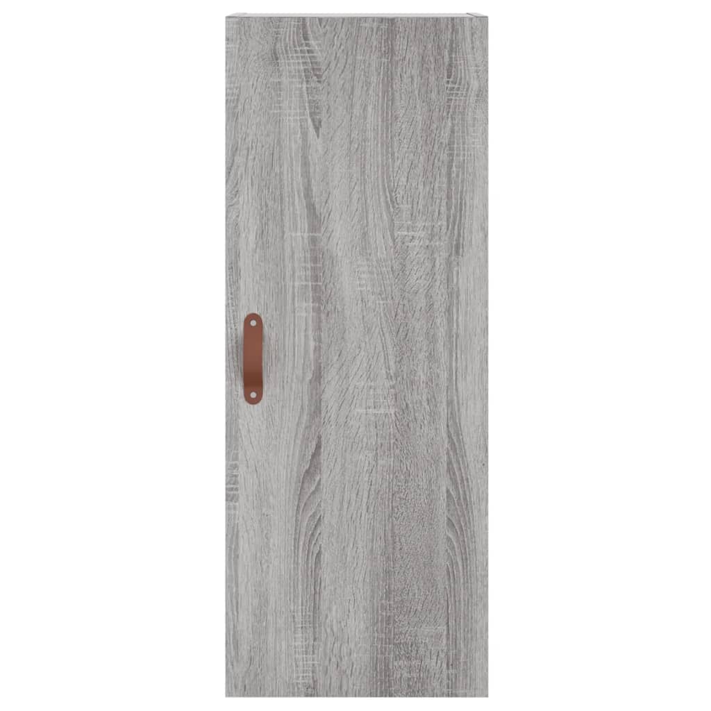 Hoge Kast 34,5X34X180 Cm Bewerkt Hout Grijs Sonoma Eikenkleurig